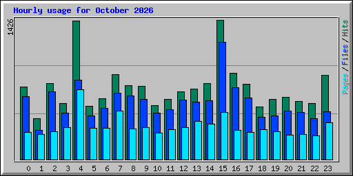 Hourly usage for October 2026